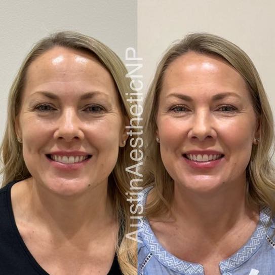 Team performing detailed facial assessment